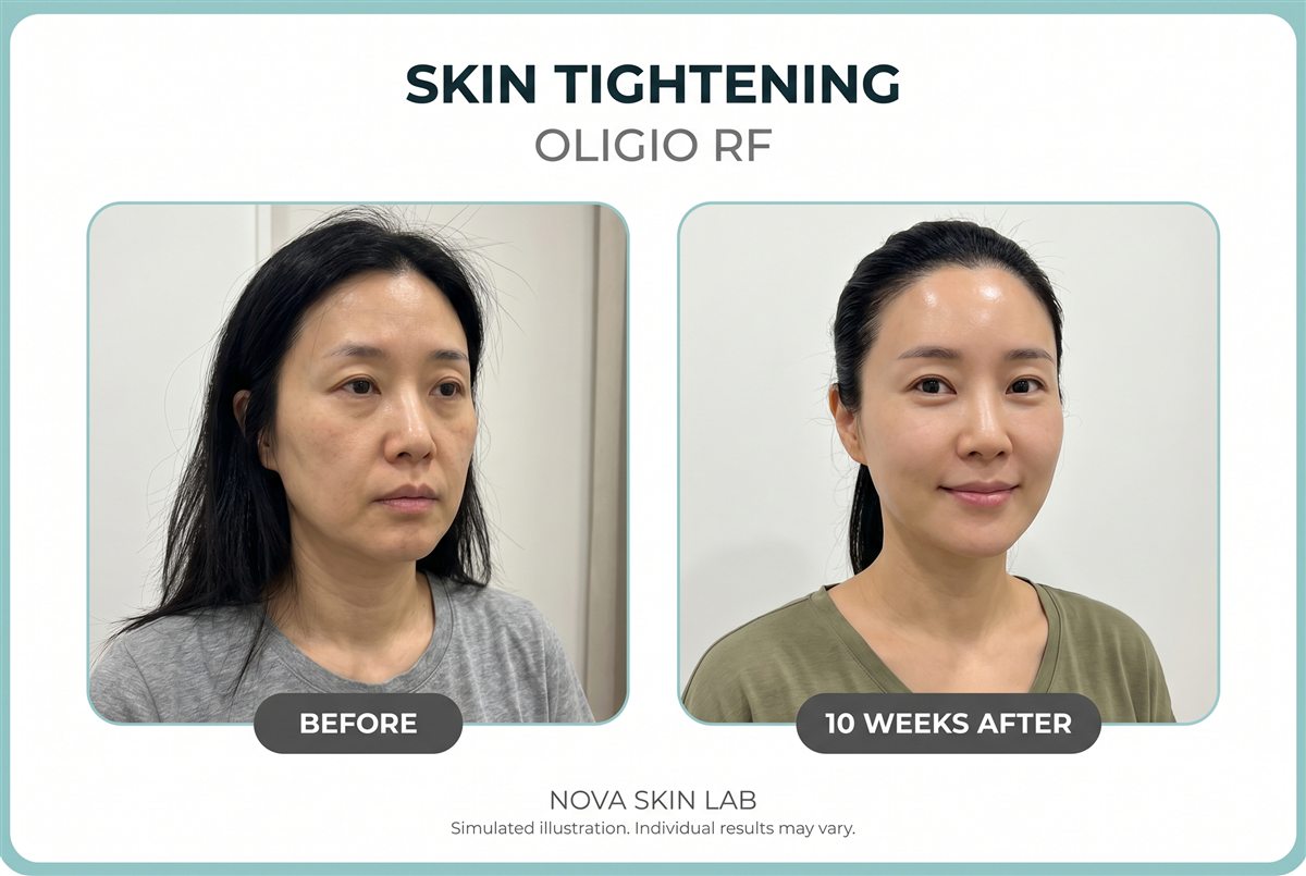Before and after — Skin Tightening with Oligio RF